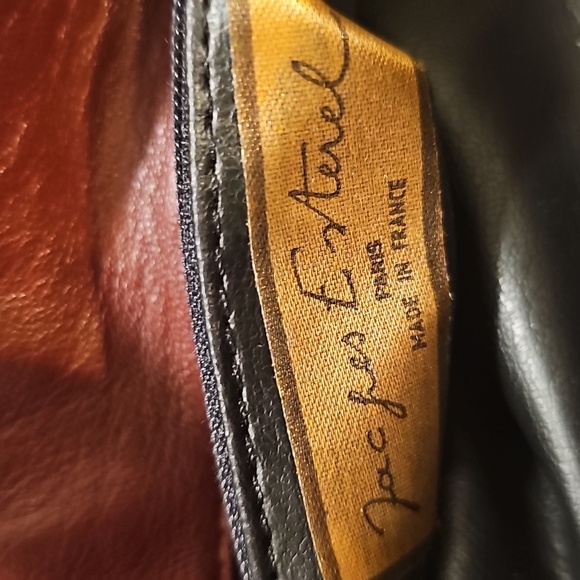 Jacques Esterel Parisian Crossbody Bag In Burgundy Leather - Picture 5 of 12